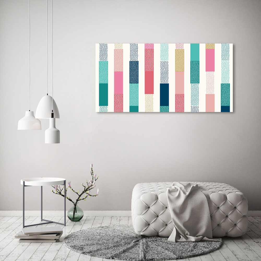 Print on acrylic Colorful stripes