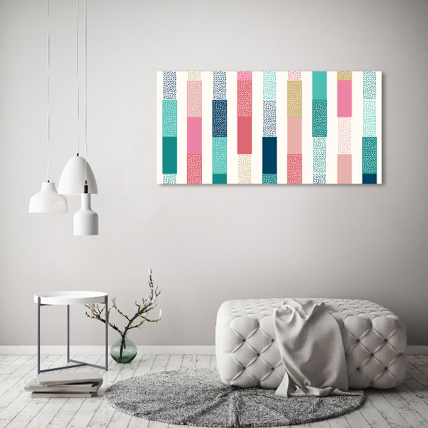 Print on acrylic Colorful stripes