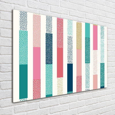 Print on acrylic Colorful stripes