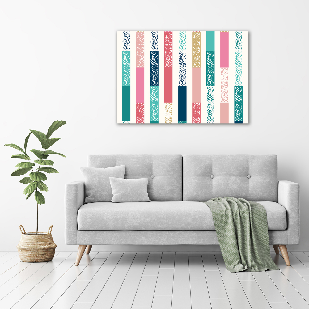 Print on acrylic Colorful stripes