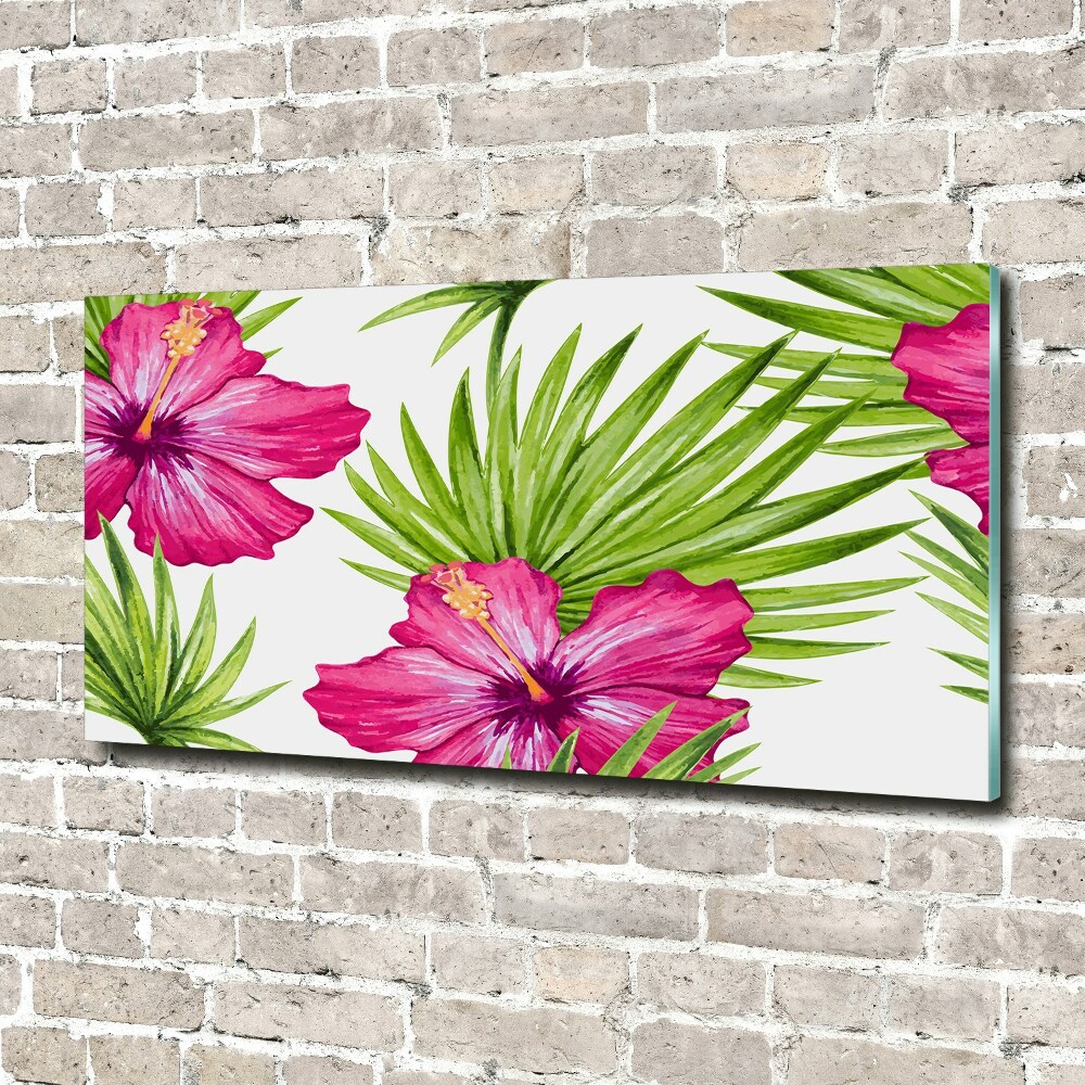 Print on acrylic Hawaiian flowers