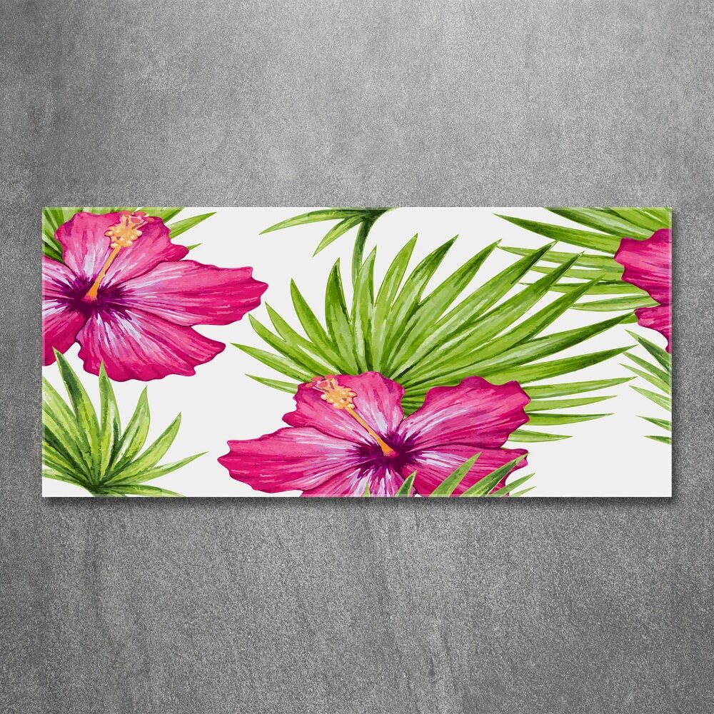 Print on acrylic Hawaiian flowers