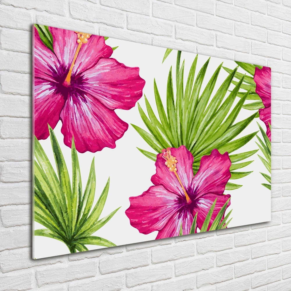 Print on acrylic Hawaiian flowers