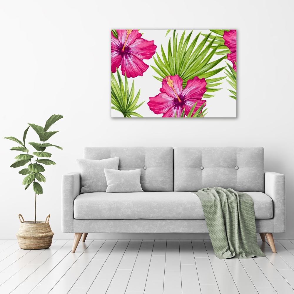 Print on acrylic Hawaiian flowers