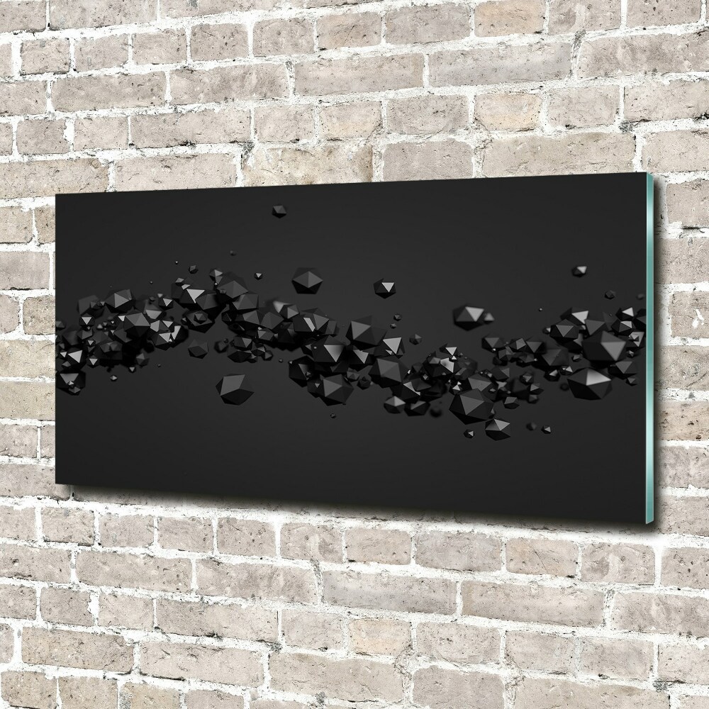 Glass acrylic wall art 3D abstraction