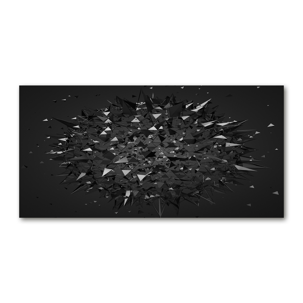 Glass acrylic wall art 3D abstraction