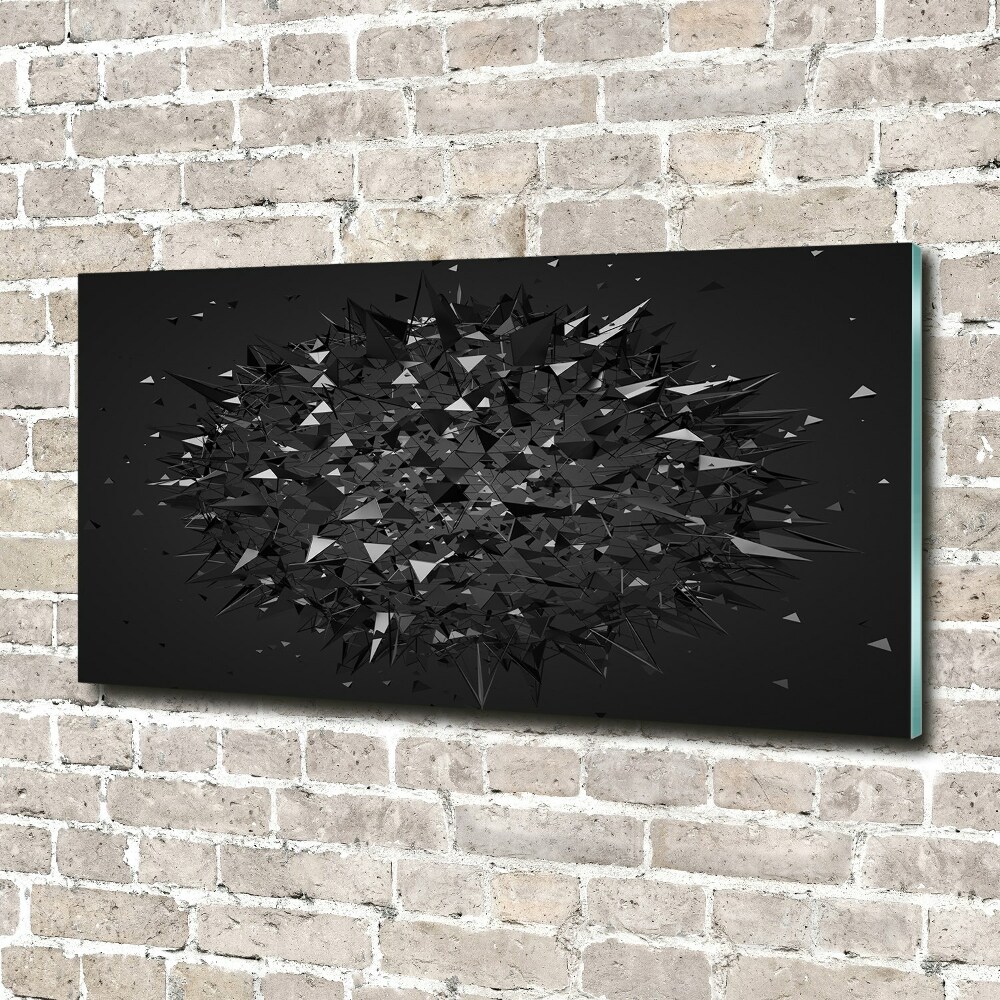 Glass acrylic wall art 3D abstraction