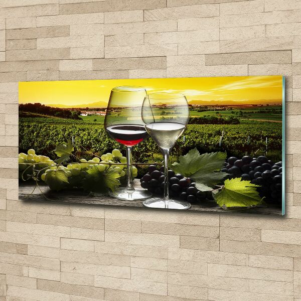 Wall art acrylic Wine and grapes