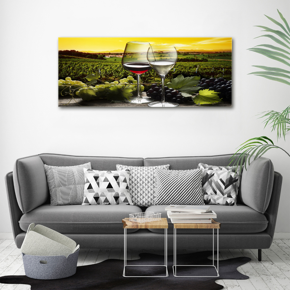 Wall art acrylic Wine and grapes