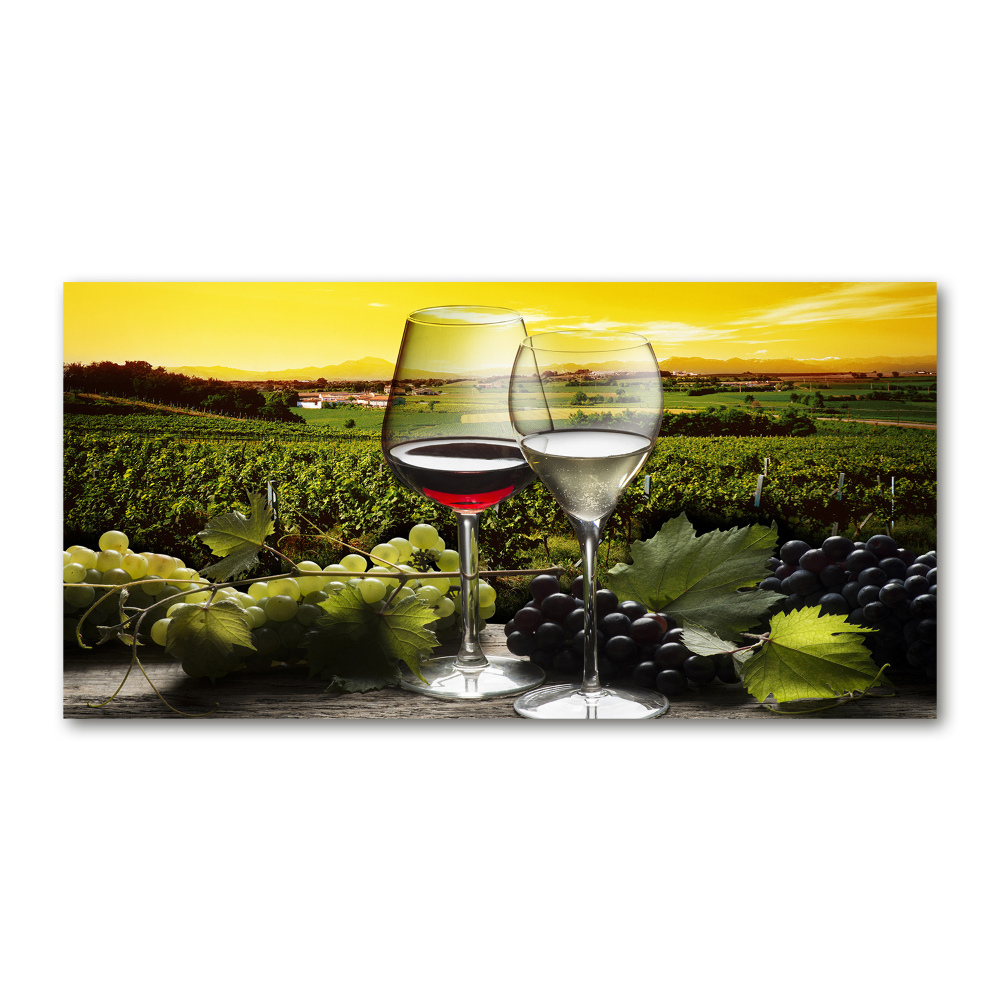 Wall art acrylic Wine and grapes