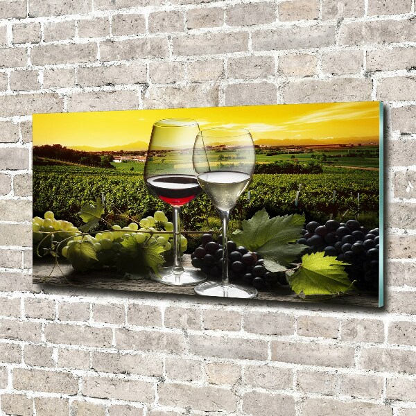 Wall art acrylic Wine and grapes