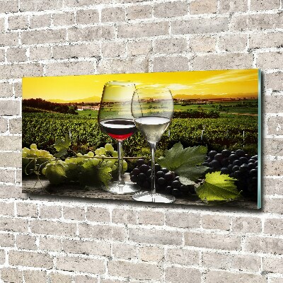 Wall art acrylic Wine and grapes