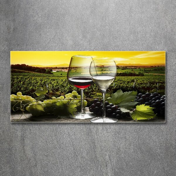 Wall art acrylic Wine and grapes