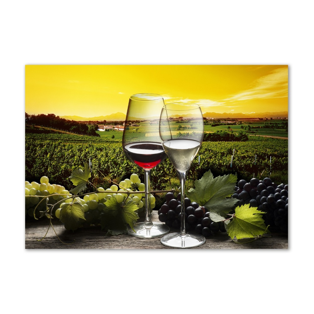 Wall art acrylic Wine and grapes