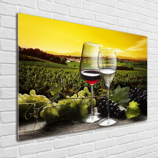 Wall art acrylic Wine and grapes