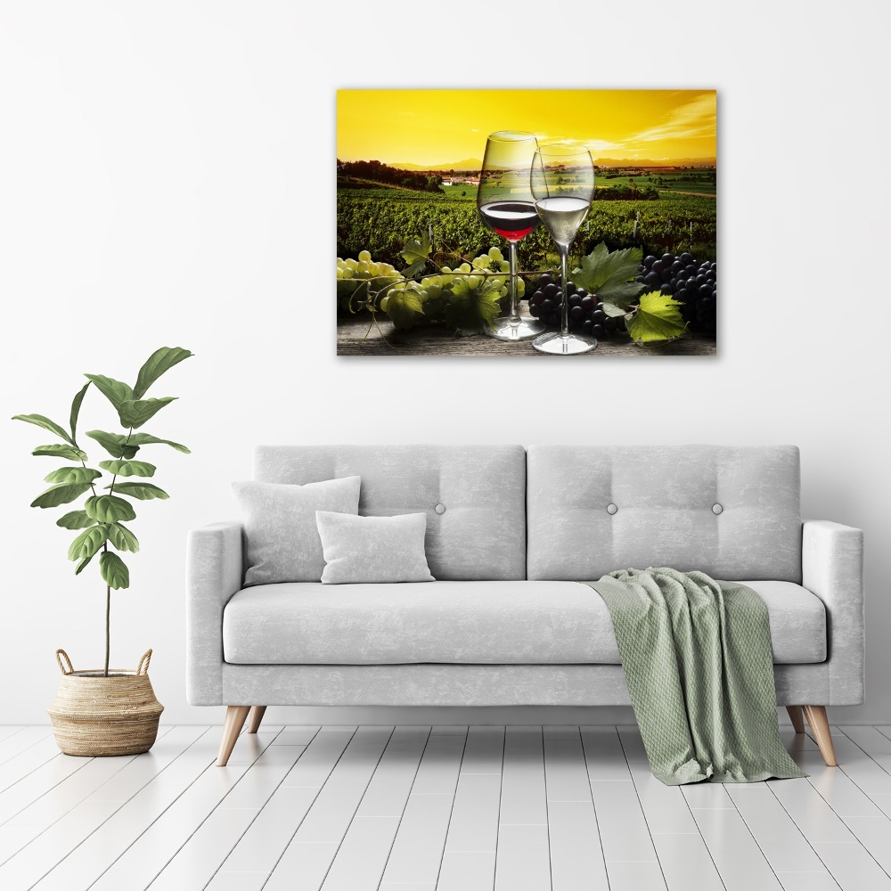 Wall art acrylic Wine and grapes