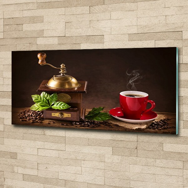 Wall art acrylic Coffee and grinder