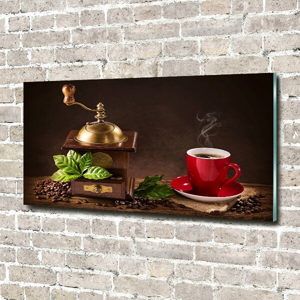 Wall art acrylic Coffee and grinder