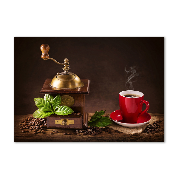 Wall art acrylic Coffee and grinder