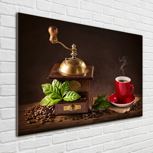 Wall art acrylic Coffee and grinder