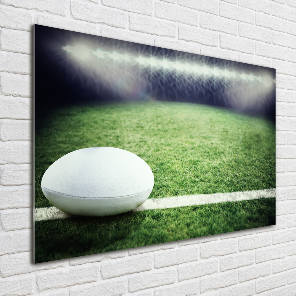 Print on acrylic Rugby ball