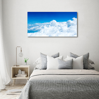 Print on acrylic Bird's flight clouds