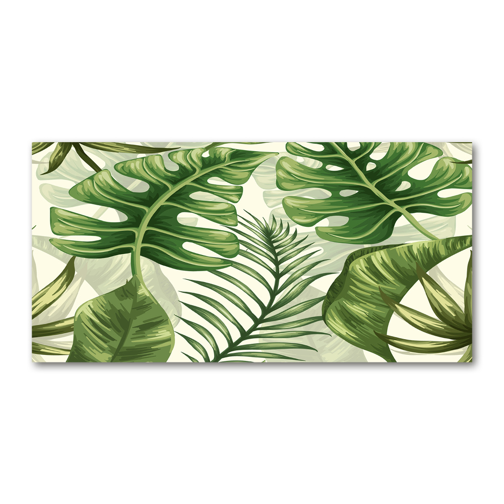 Acrylic wall art Tropical leaves