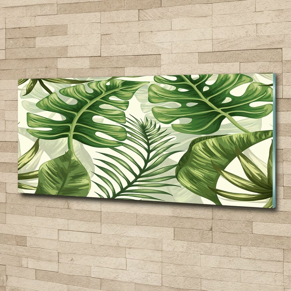 Acrylic wall art Tropical leaves