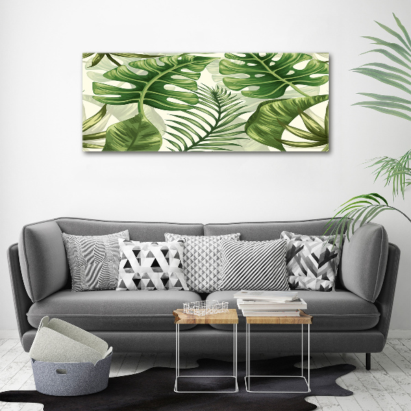 Acrylic wall art Tropical leaves