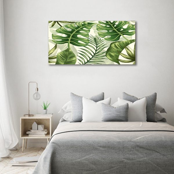 Acrylic wall art Tropical leaves