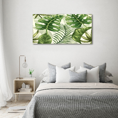 Acrylic wall art Tropical leaves