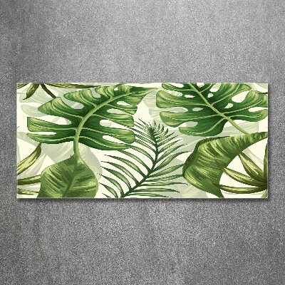 Acrylic wall art Tropical leaves