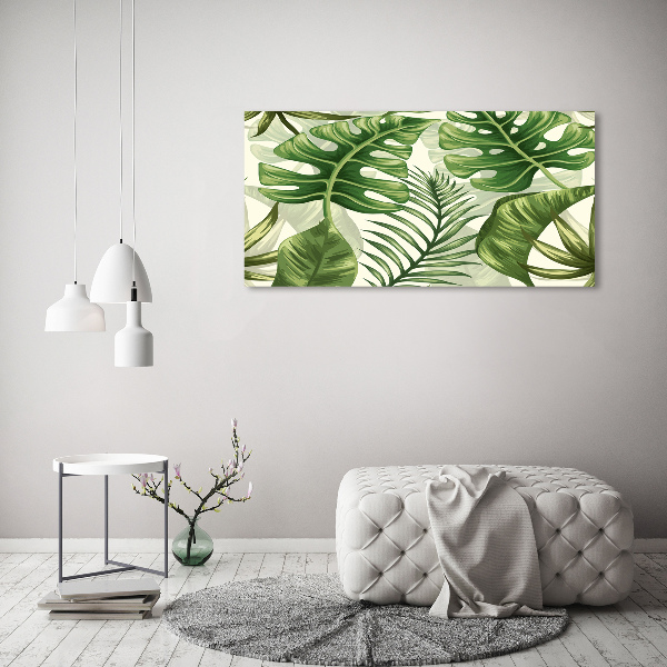 Acrylic wall art Tropical leaves