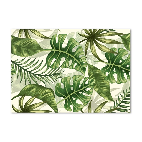 Acrylic wall art Tropical leaves