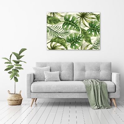 Acrylic wall art Tropical leaves