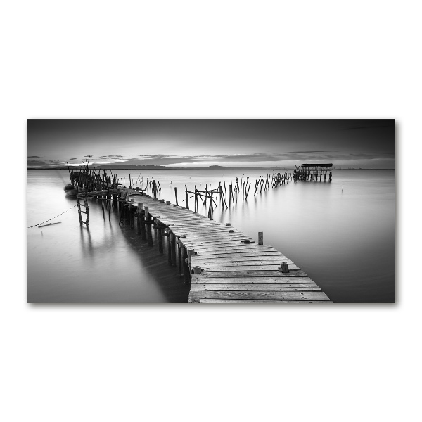 Wall art acrylic Wooden pier