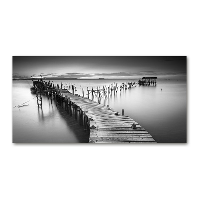 Wall art acrylic Wooden pier