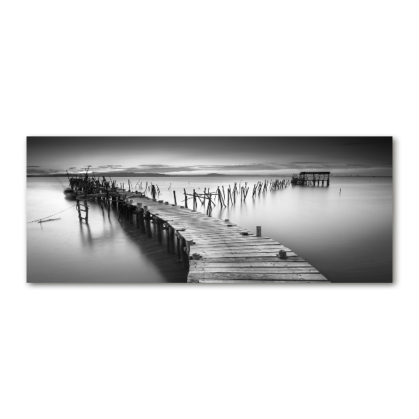 Wall art acrylic Wooden pier