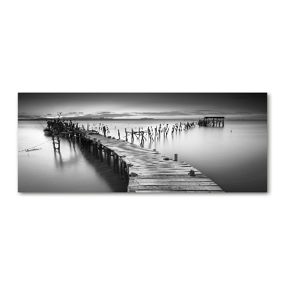 Wall art acrylic Wooden pier