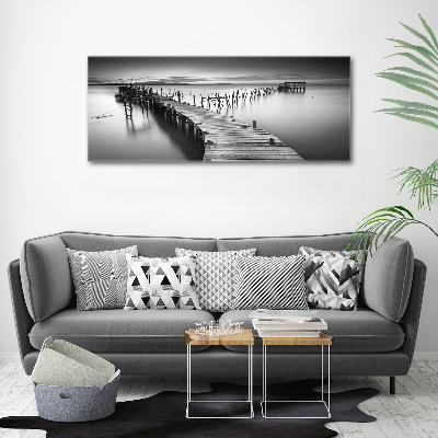 Wall art acrylic Wooden pier