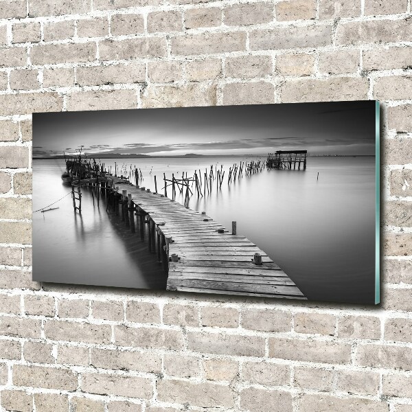 Wall art acrylic Wooden pier