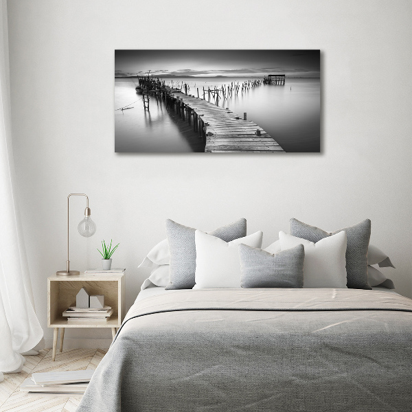 Wall art acrylic Wooden pier