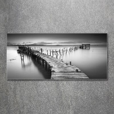 Wall art acrylic Wooden pier