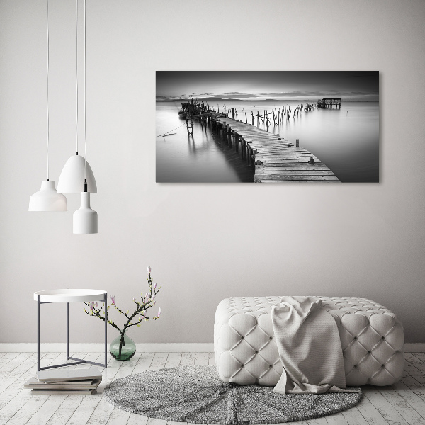 Wall art acrylic Wooden pier