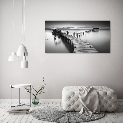 Wall art acrylic Wooden pier