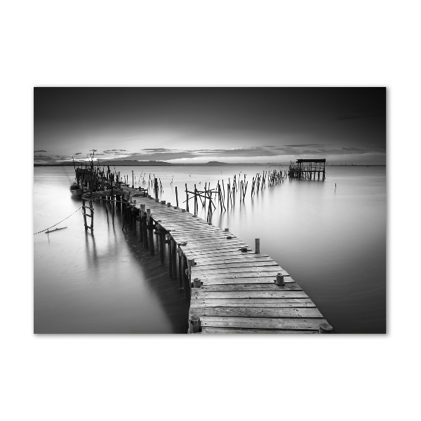 Wall art acrylic Wooden pier