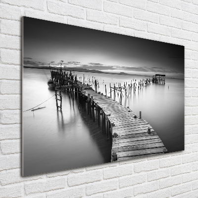 Wall art acrylic Wooden pier