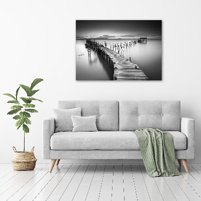 Wall art acrylic Wooden pier