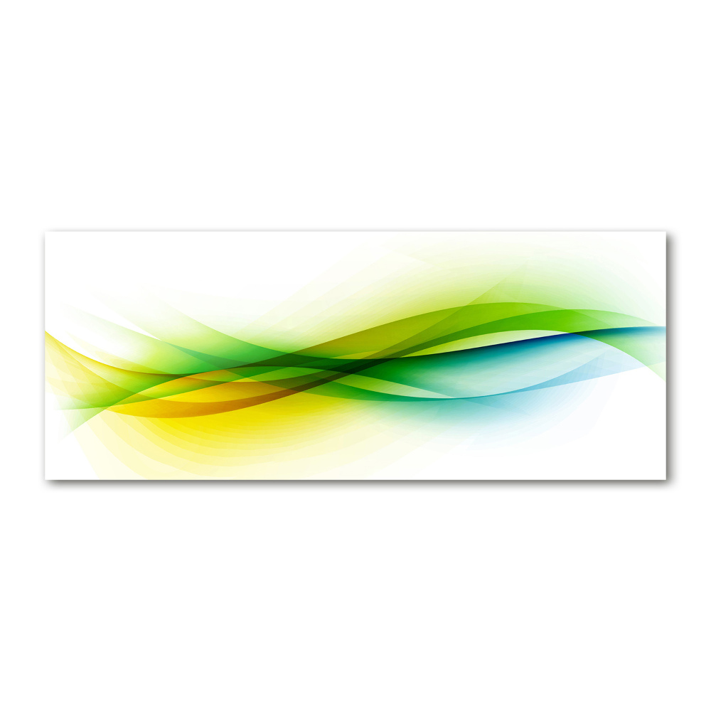 Glass acrylic wall art Wave abstraction