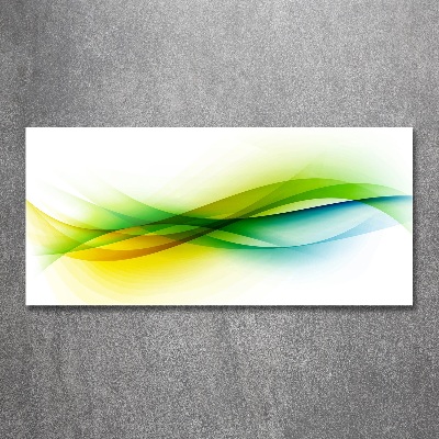 Glass acrylic wall art Wave abstraction